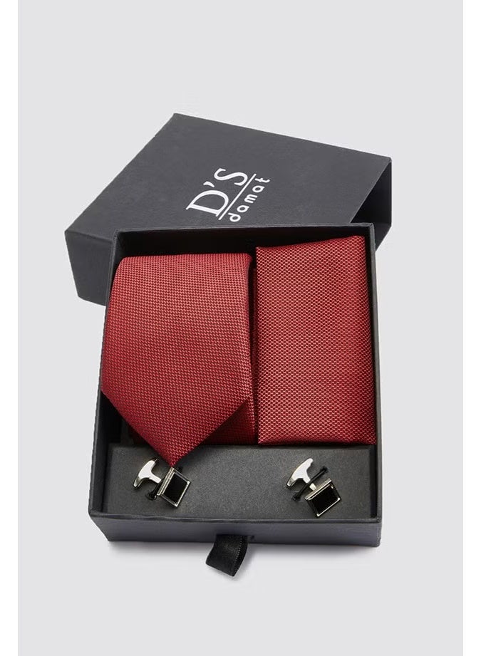 D'S DAMAT مجموعة ربطة عنق ومنديل وزر قميص D'S Groom القياسية 0HF1145SET15 - Image 1
